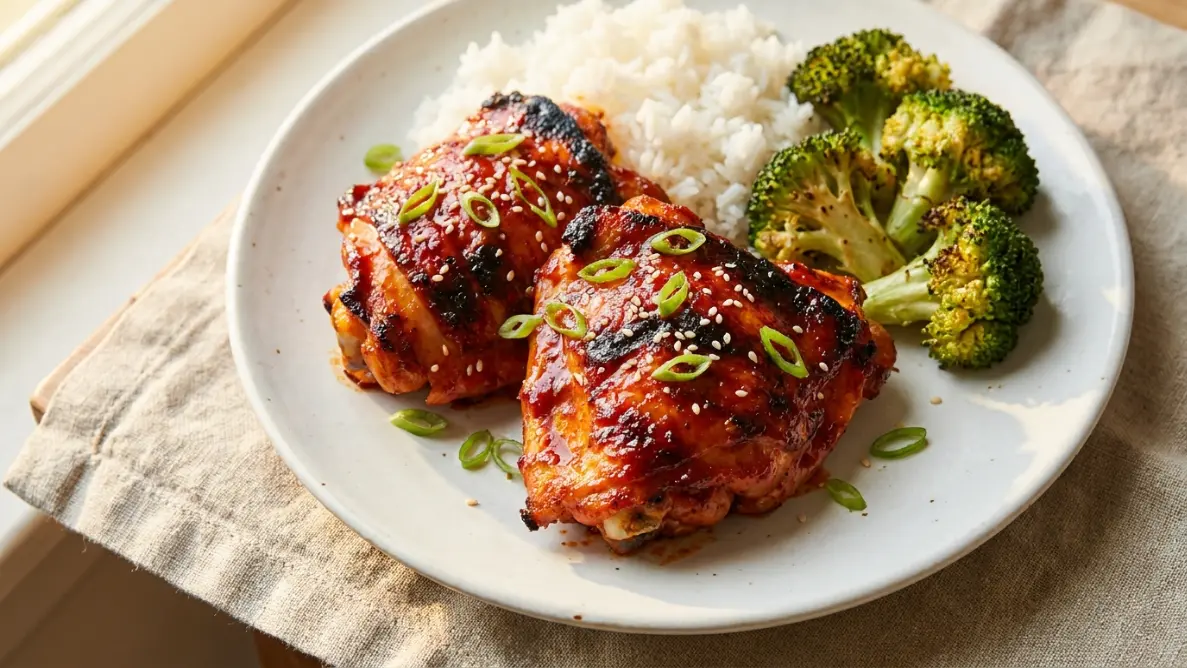 Sheet Pan Gochujang Chicken Thighs With Crispy Edges